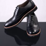 Men leather shoes