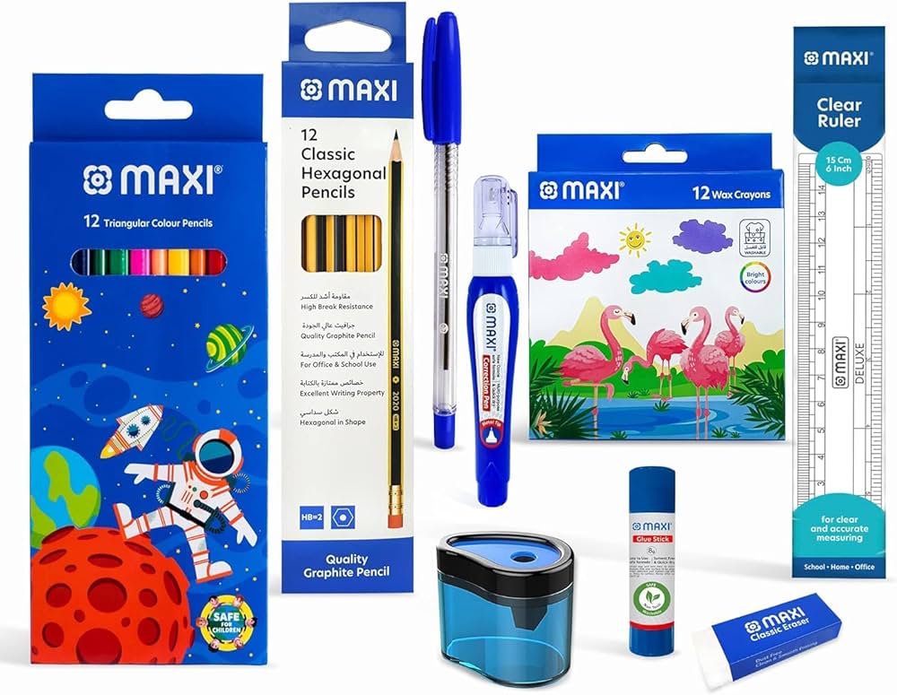 Maxi School Stationery Basic Kit